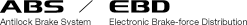 ABS��Antilock Brake System EBD��Electronic Brake-force Distribution