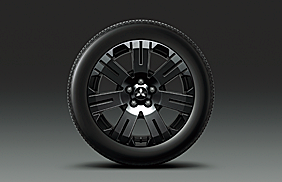 225/55R18タイヤ（マッド＆スノー）＆アルミホイール（ブラック塗装）