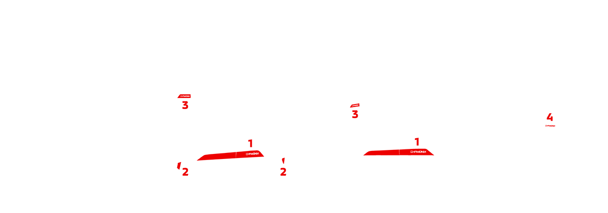 CHAMONIX専用 デカールセット
