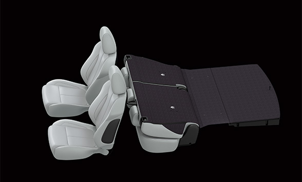 さまざまな使用状況に合わせたフレキシブルなシートアレンジ