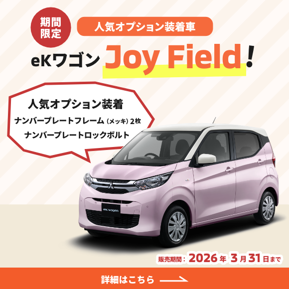 人気オプション装着車「eKワゴン Joy Field」