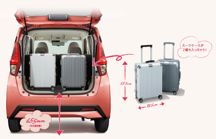 Ekワゴン 収納スペース その他装備 装備 メーカーオプション 三菱自動車