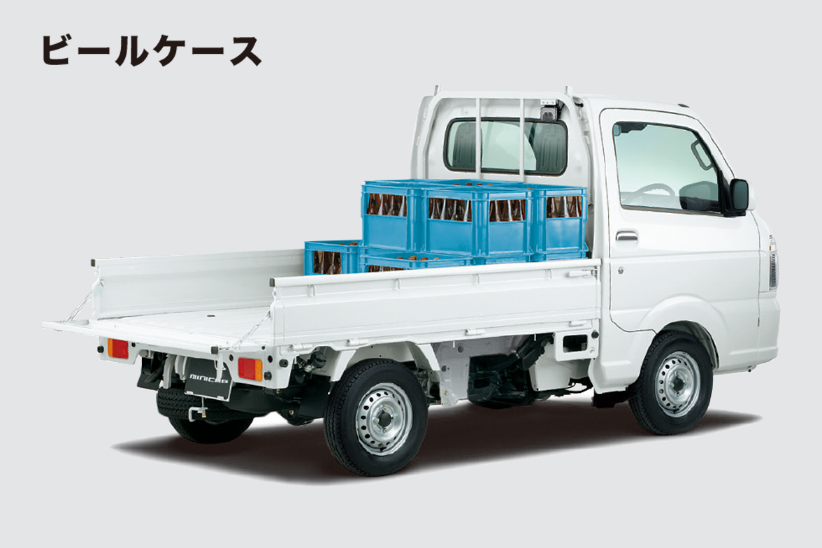 どんな荷物もたっぷり積める、たくさん運べる2