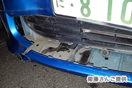 ラジエーターから冷却水が……