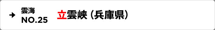 雲海NO.25 立雲峡（兵庫県）