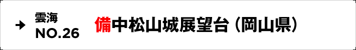 雲海NO.26 備中松山城展望台（岡山県）